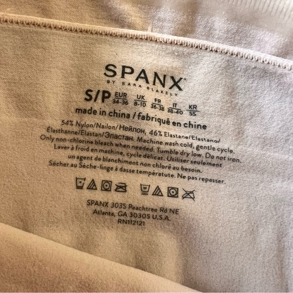 SPANX Seamless Higher Power Short Tan Shapewear Size Small - Picture 3 of 5